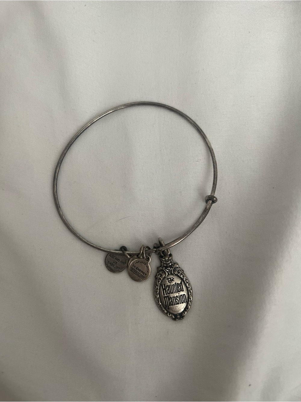 Haunted Mansion Silver Charm Alex & ani Bangle Bracelet